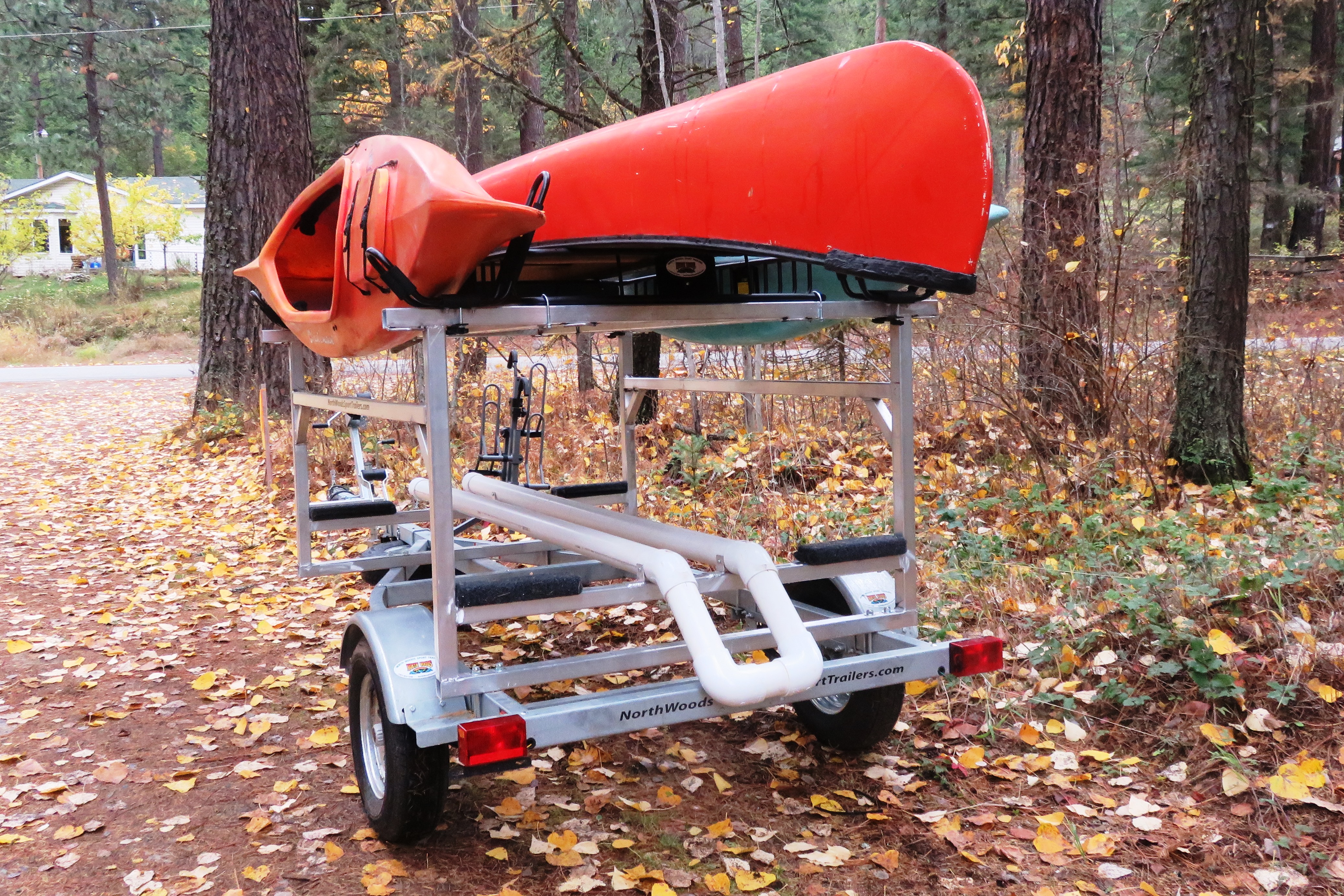 Transport, Storage & Launching: Multi Trailer Kayak, Canoe, SUP, Sailboat, Bikes, Storage by North Woods Sport Trailers - Image 4027