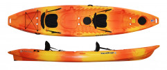  Pelican Poseidon Paddle 89 in + Onyx MoveVent Dynamic Vest  (Orange, M/L) : Sports & Outdoors