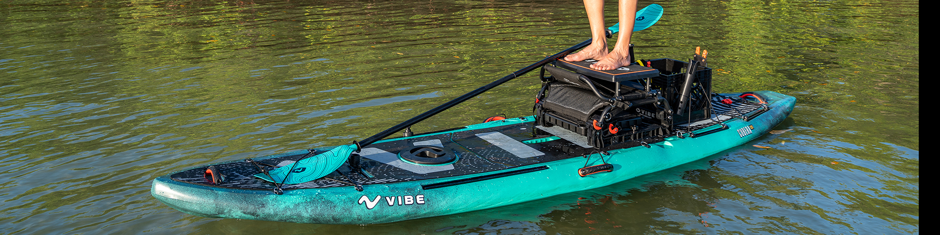 Vibe Shearwater 125 Pedal Drive Kayak - Kayak and Paddle Board Rentals