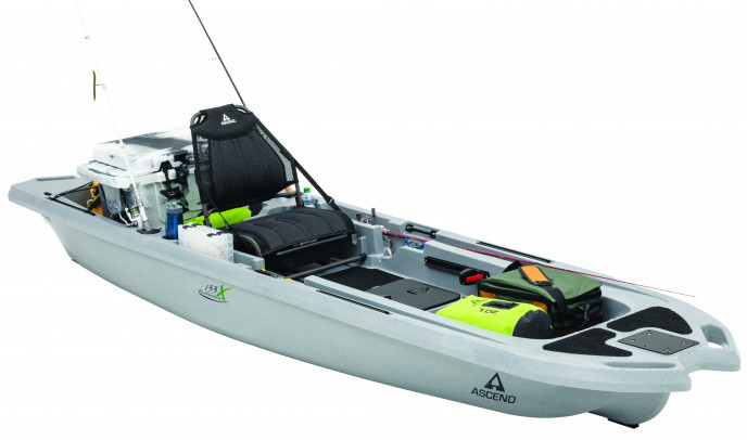 Ascend, 133X Tournament Sit-On-Top Kayak with Yak-Power [Paddling