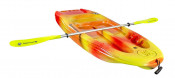 Perception Kayaks Hi Five 6.5 junior kayak in Sunset with paddle
