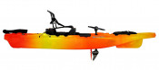 Perception Kayaks Showdown 11.5 fishing kayak in Sunset, side view