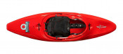 Dagger Nova whitewater kayak in Red, top view