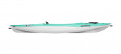 Pelican Argo 100X sit-in kayak in Mint Green, side view