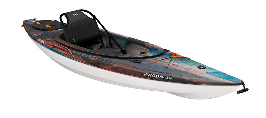 Pelican Argo 100XR recreational sit-in kayak in Cosmos, three-quarter view