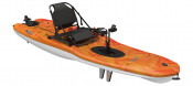 Pelican Getaway 110HDII sit on top kayak in Vapor Fireman-Yellow, three-quarter view