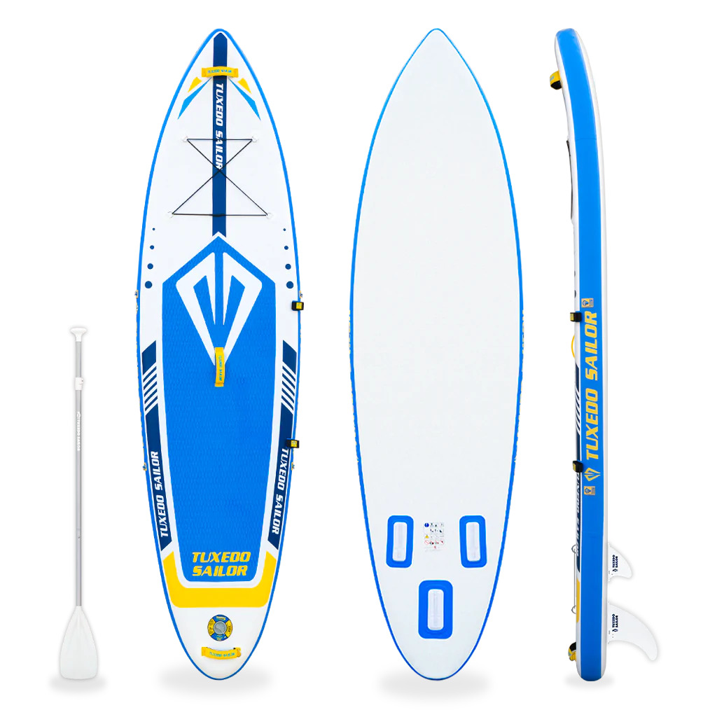 Tuxedo Sailor Stand Up Paddle Board Inflatable Fishing Paddle
