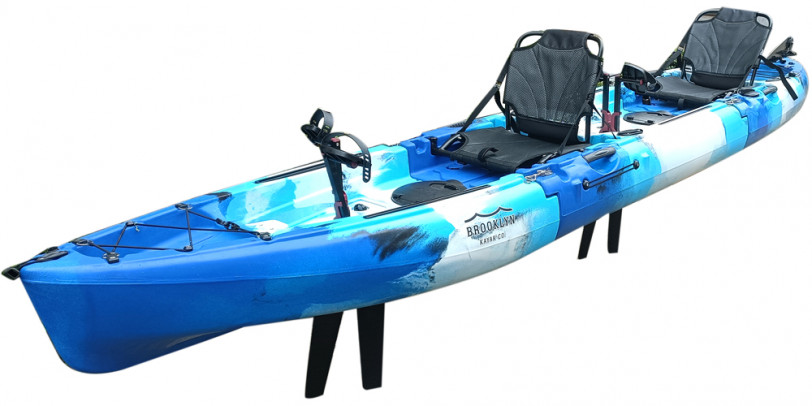 Brooklyn Kayak Company, BKC MPT12 3-Piece Modular Pedal Tandem Kayak [Paddling  Buyer's Guide]