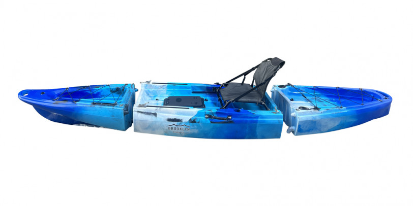 BKC PK12 Angler Sit-on-Top Single Pedal Fishing Kayak